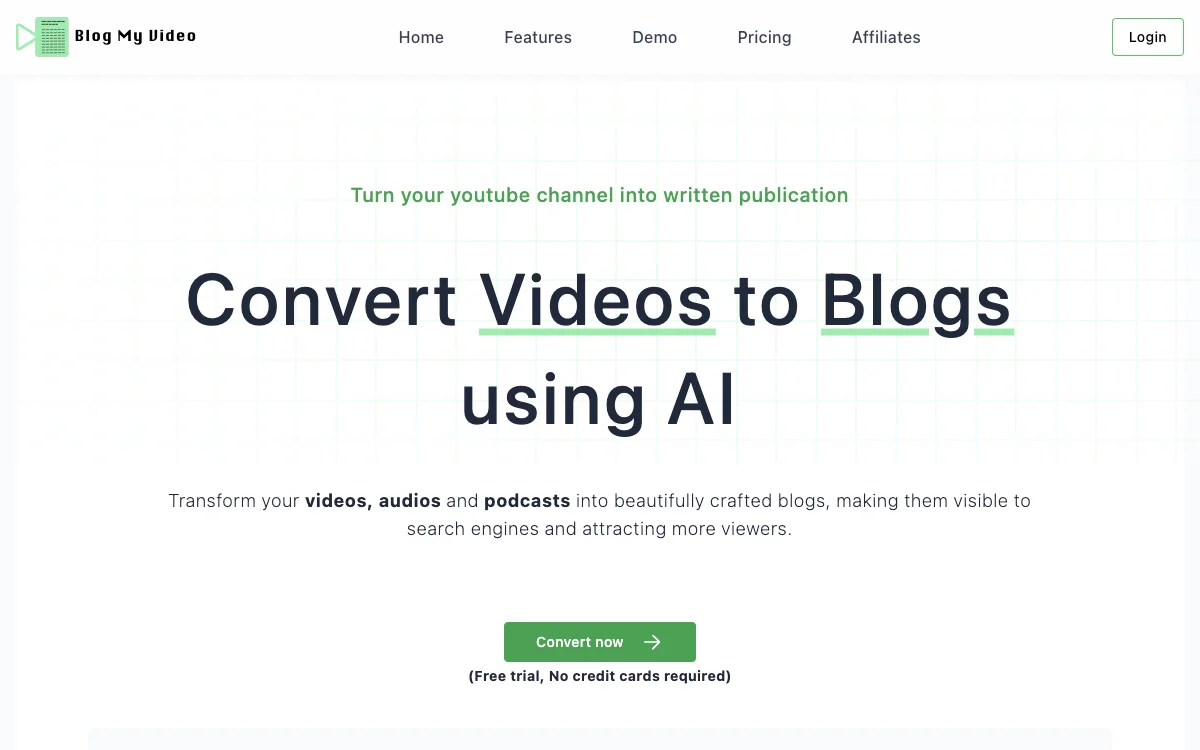 BlogMyVideo: Convert Videos & Audios to Engaging Blog Posts for Wider Reach