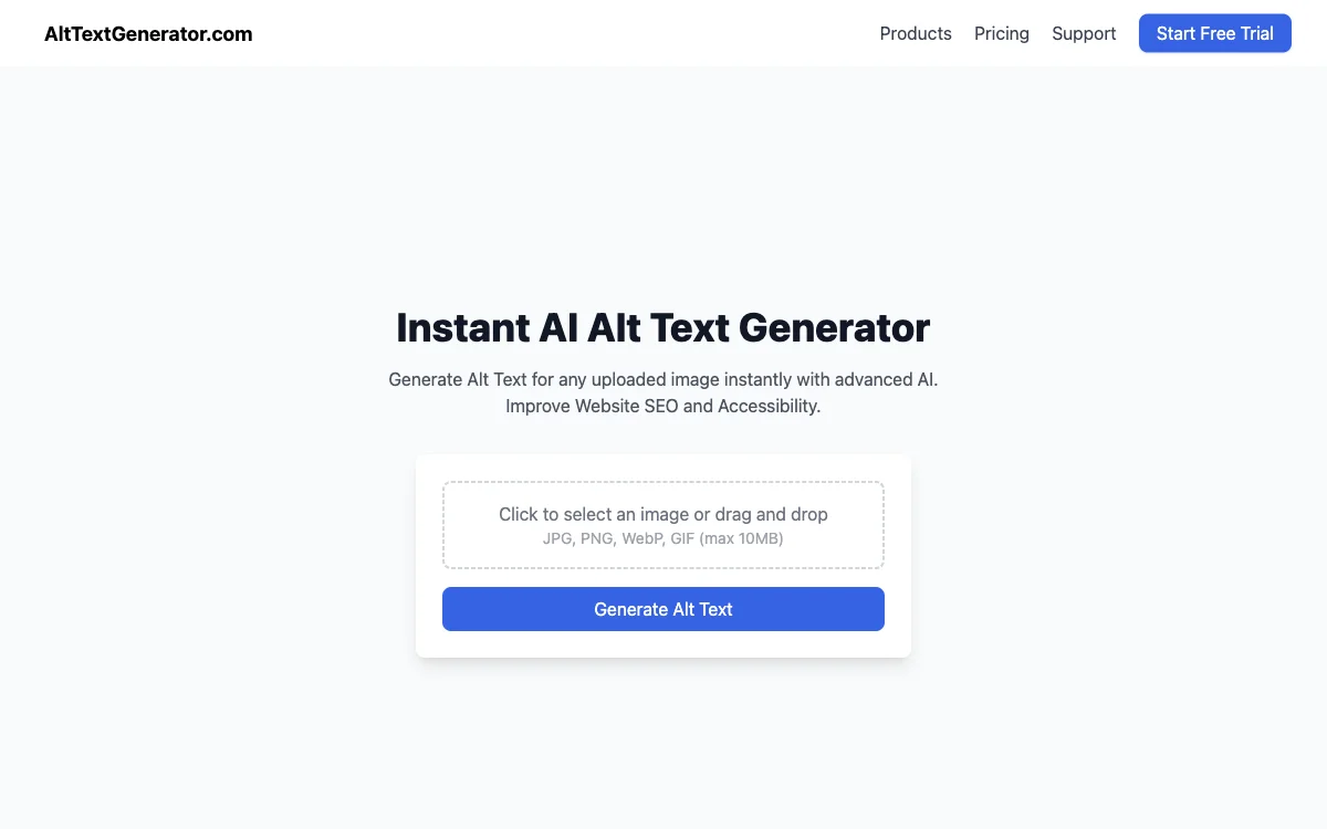 AltTextGenerator: Instantly Generate High-Quality Alt Text for Images with AI