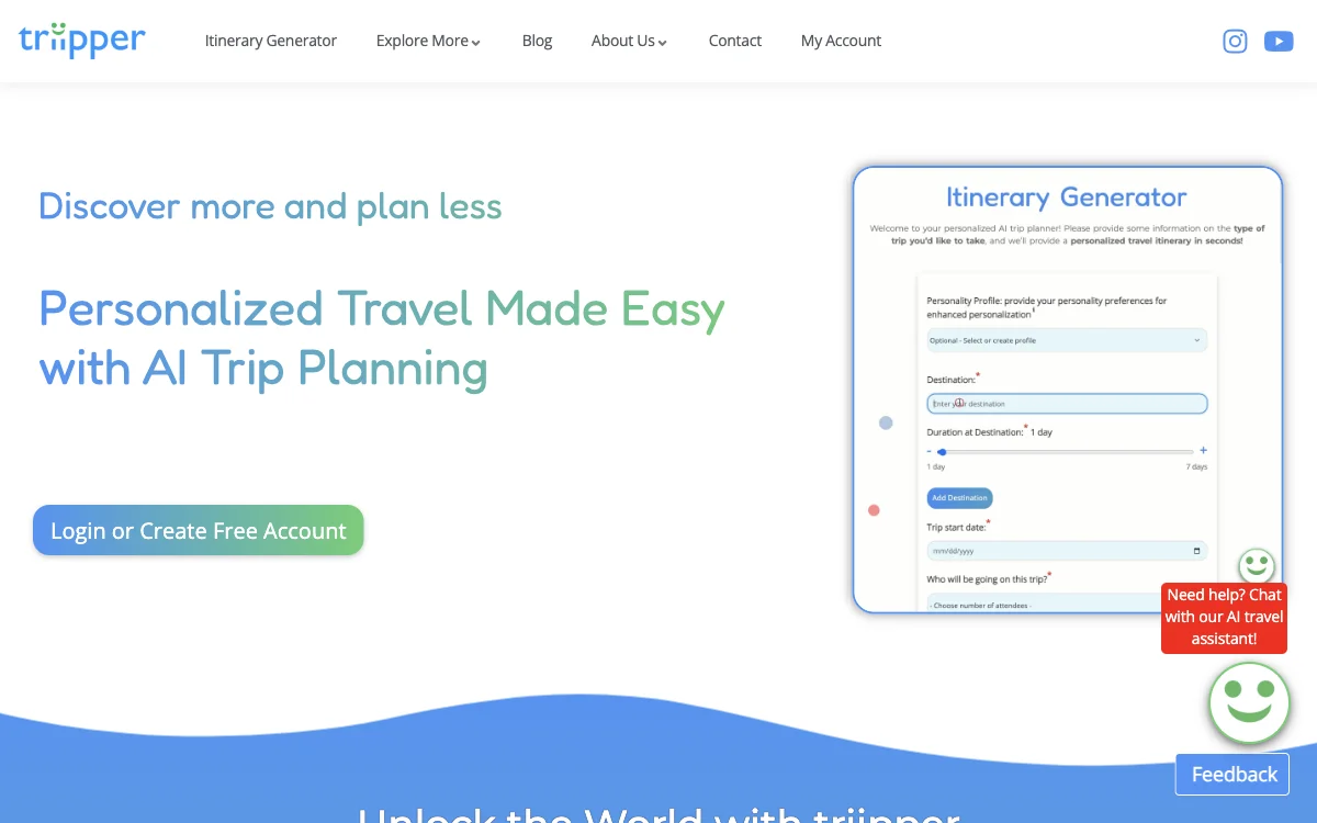 triipper - AI 助力轻松规划个性化旅行