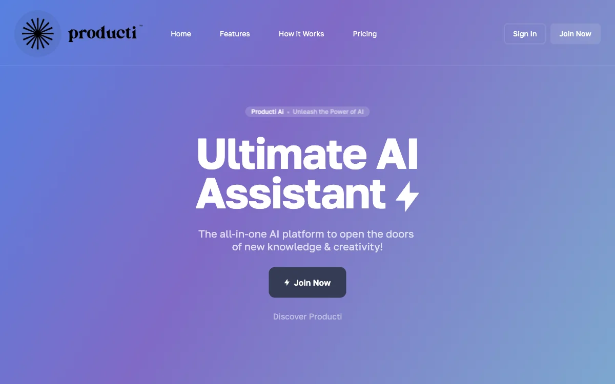 Producti Ai: Unleashing Business Potential with AI