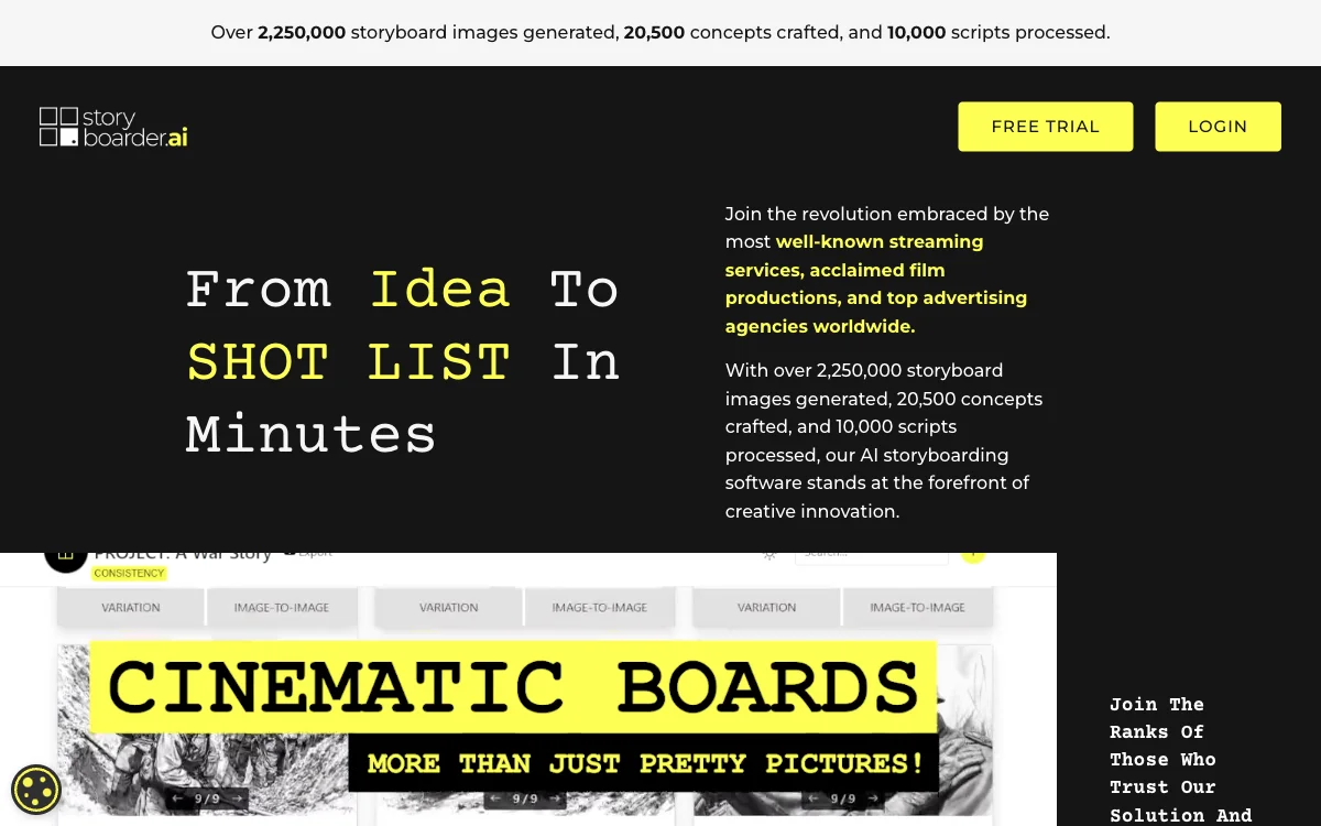 Storyboarder.ai: Transform Your Ideas into Stunning Storyboards