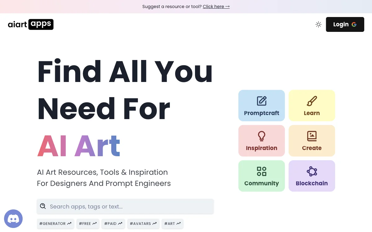 AI艺术必备：aiart[apps]，资源、工具与灵感一站式获取