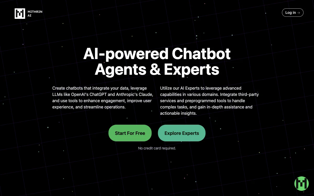 Mithrin AI: Empowering Websites with Intelligent Chatbot Agents and Experts