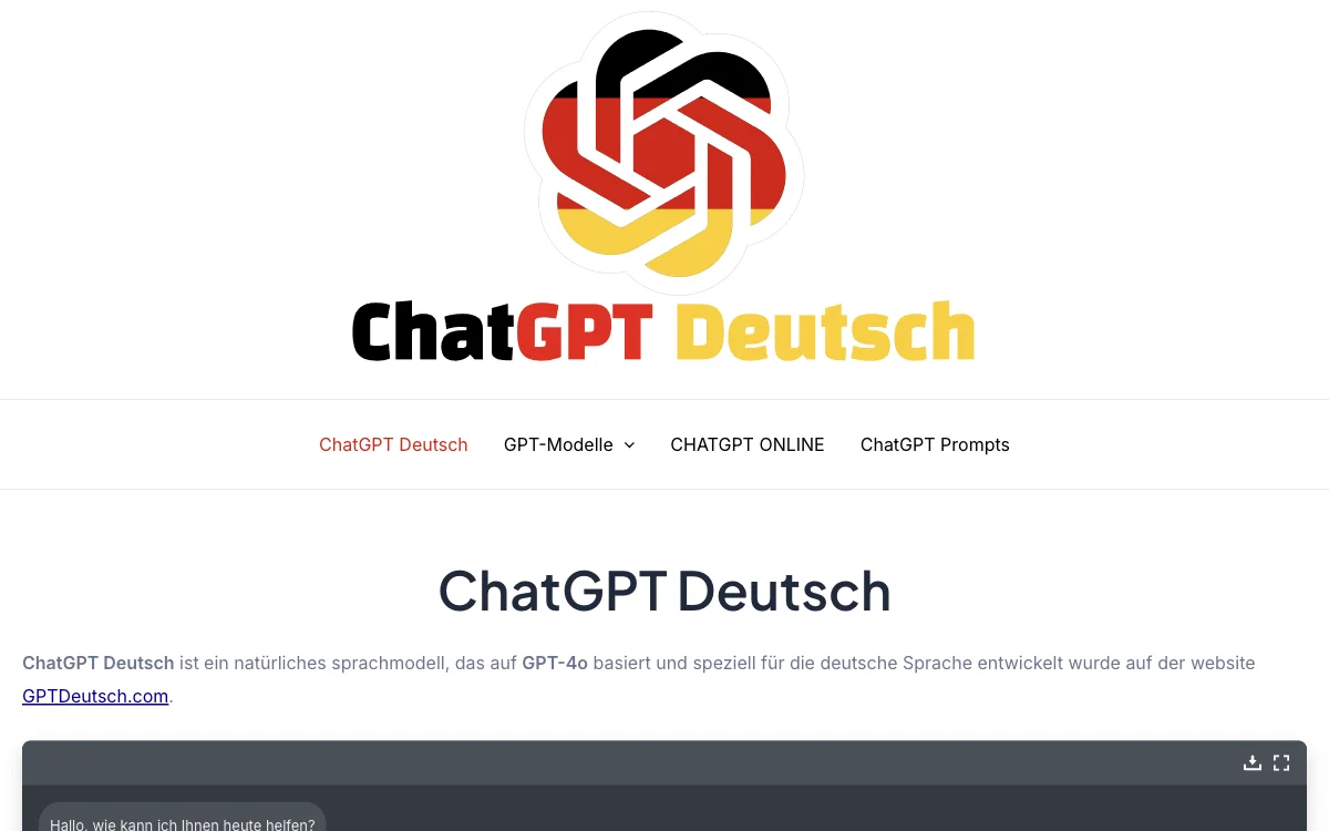 ChatGPT Deutsch - Natürliche Kommunikation auf Deutsch mit KI