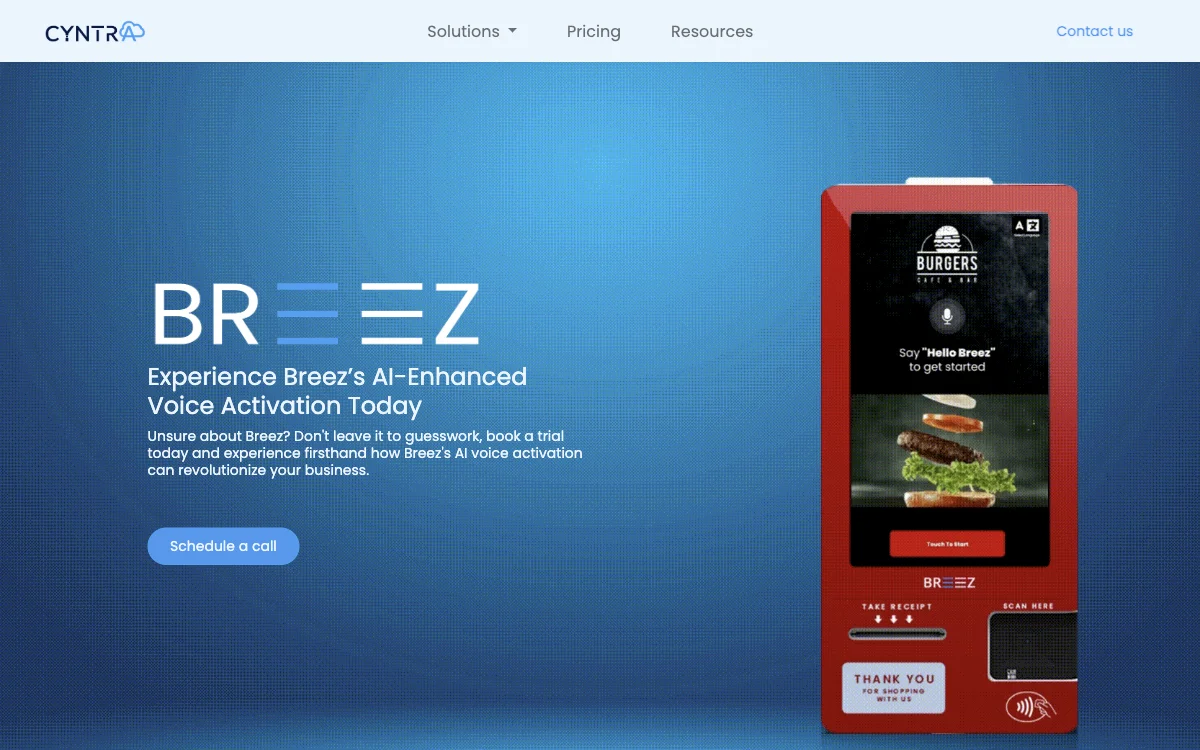 Cyntra: Transforming Businesses with AI-Powered Self-Service Kiosk and Advanced Tech