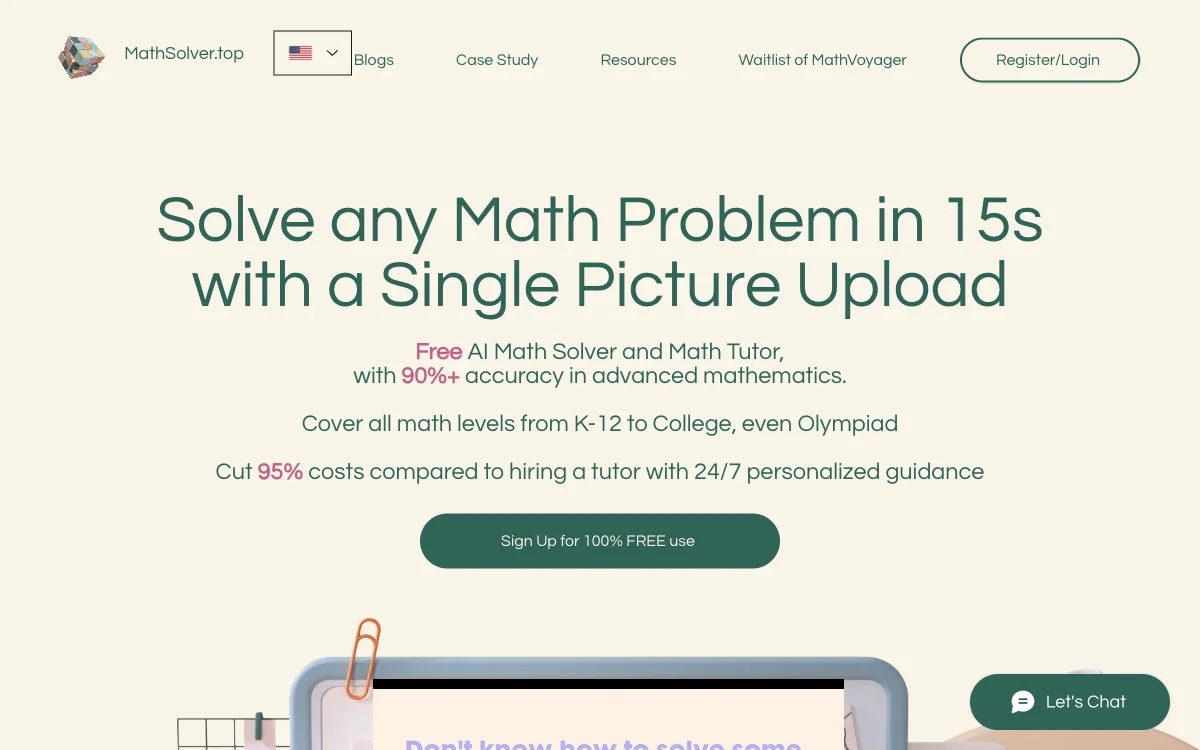 AI Math Solver: Solve Math Problems Quickly & Accurately with MathSolver.top