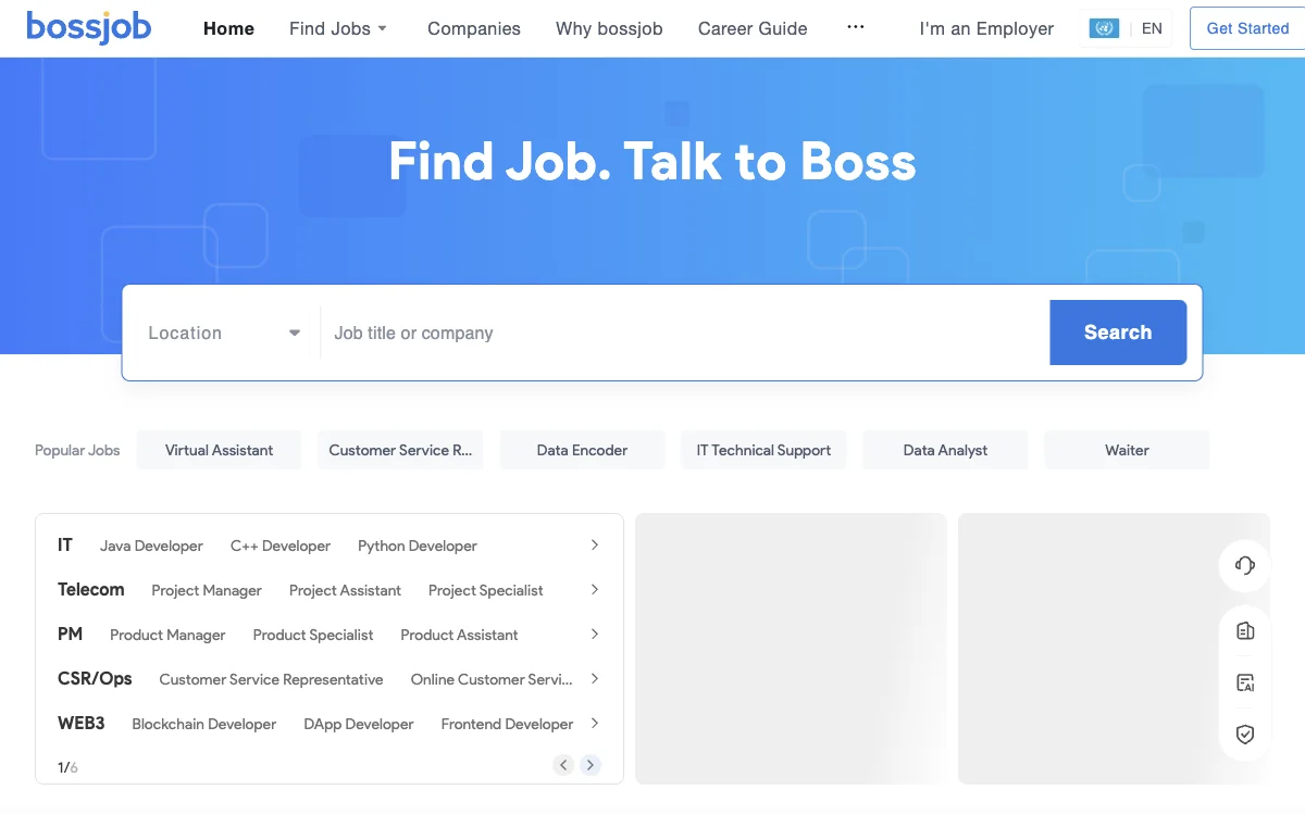 Bossjob Global & Remote: Find Your Ideal Job with AI Assistance