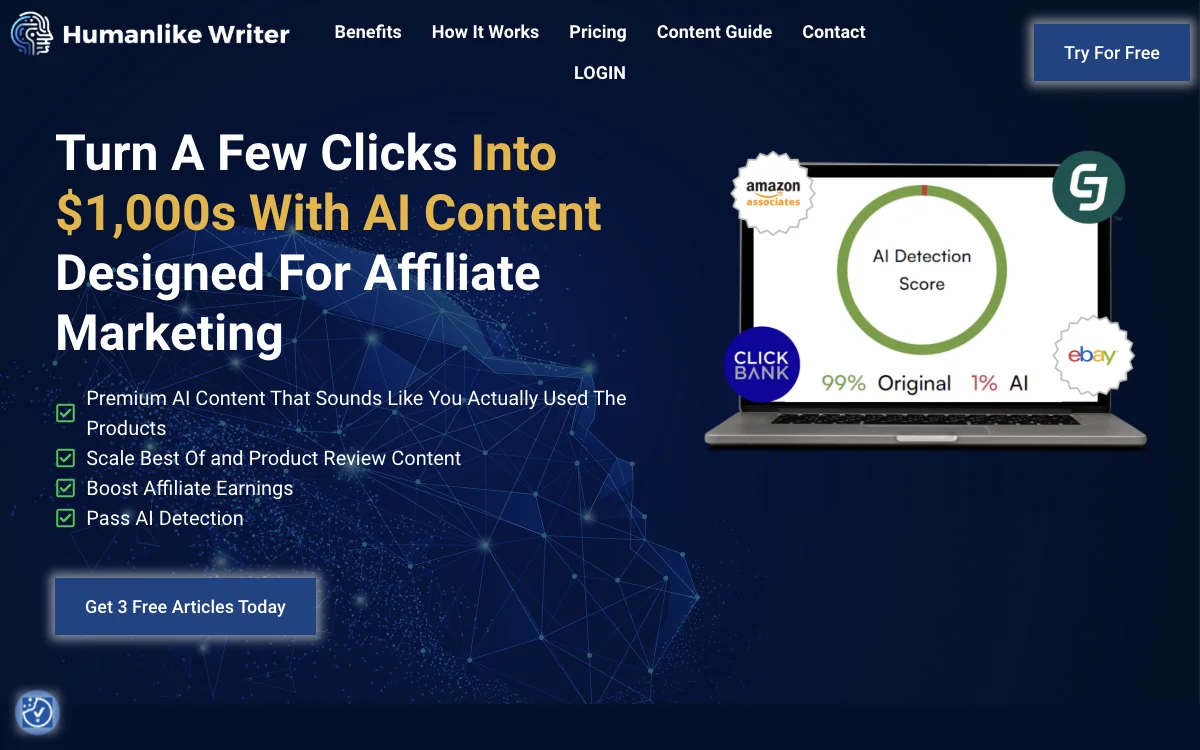 Boost Affiliate Earnings with Humanlike Writer's AI Content