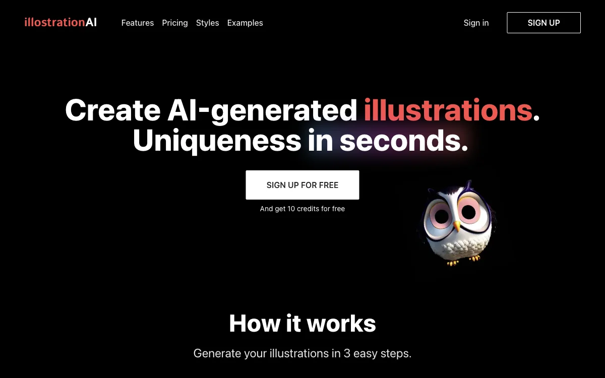 illostrationAI：AI驱动的独特插图生成工具