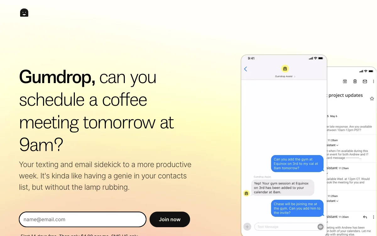 Gumdrop: The AI Messaging Assistant for a Productive Week