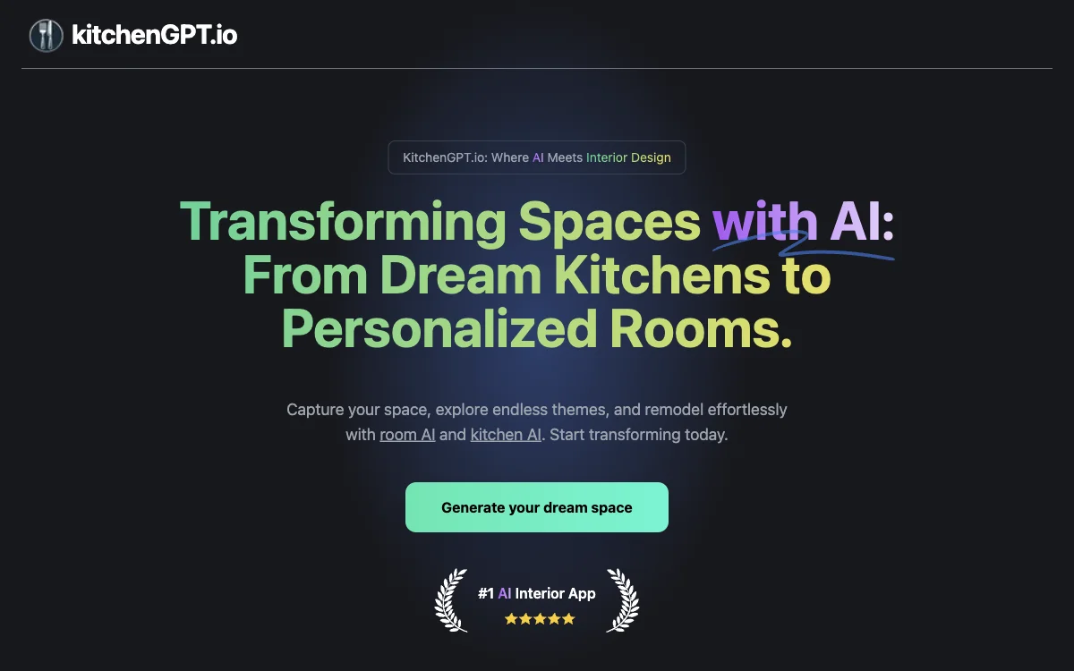 KitchenGPT: Transforming Interior Design with AI - Your Key to Dream Spaces