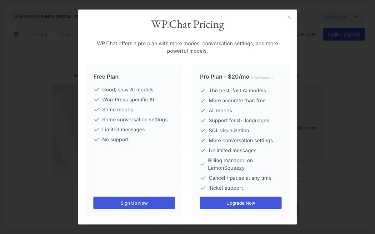 WP.Chat - Asistente de IA Especializado en WordPress