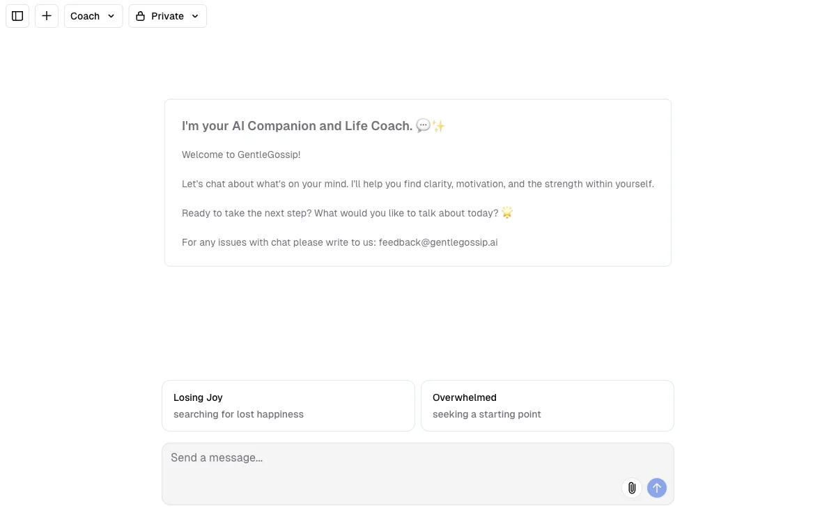 GentleGossip - Empowering You with AI Life Coaching