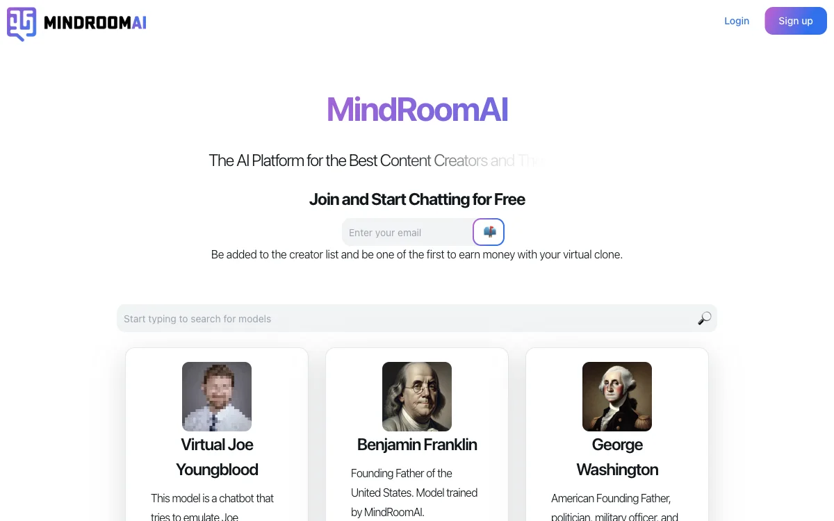 MindRoomAI: Chat, Create Models and Earn Money with this AI Platform