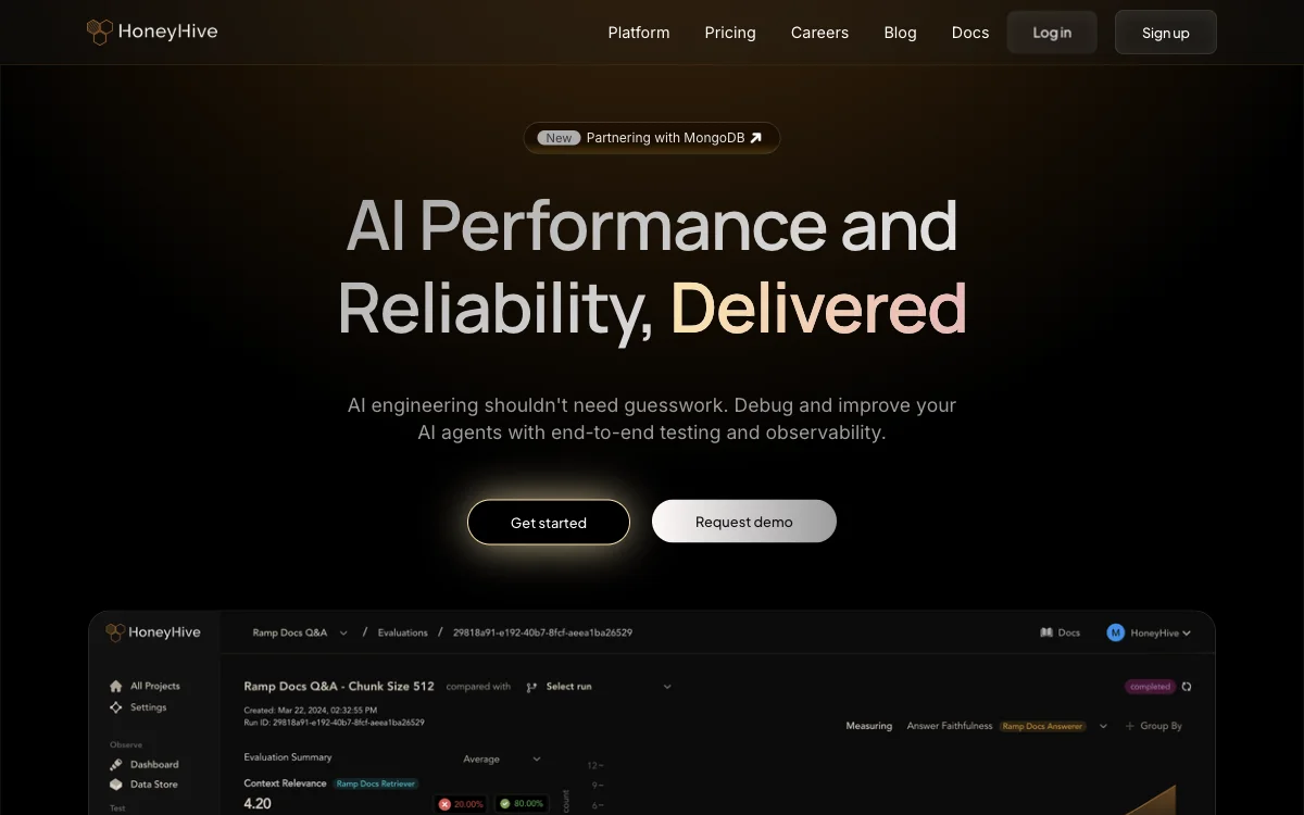 HoneyHive - AI可观测性和评估平台