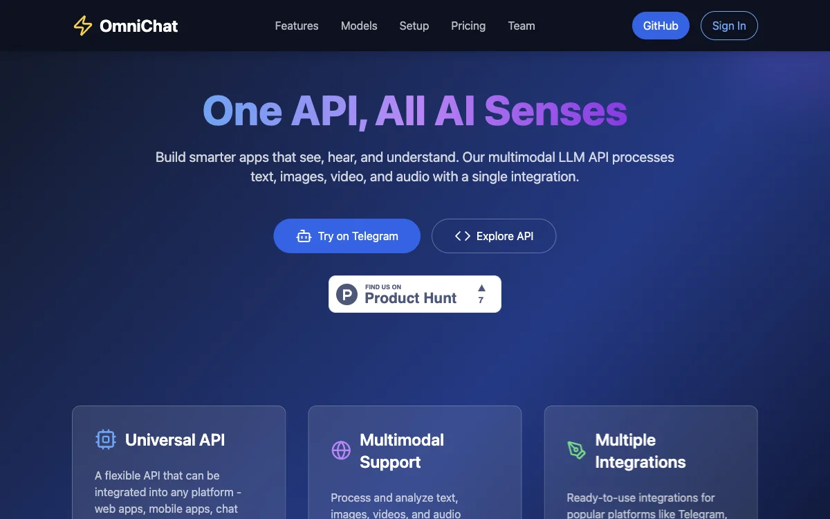 OmniChat：全能多模态LLM API，打造智能应用新体验