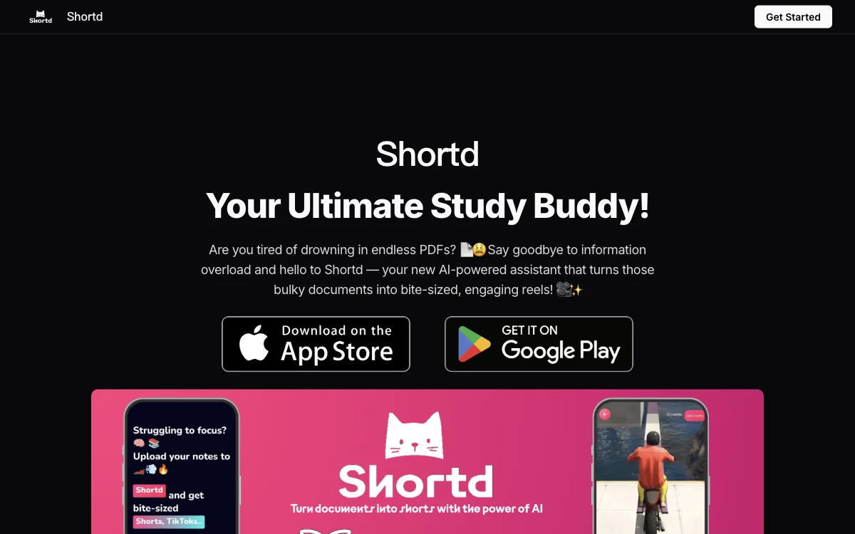 Shortd.io: Your AI-Powered Study Buddy for Enhanced Productivity