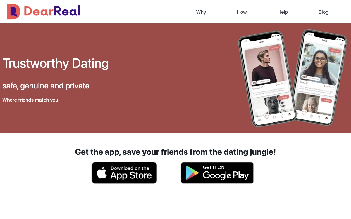 DearReal: The Trustworthy Dating App for Safe and Genuine Connections