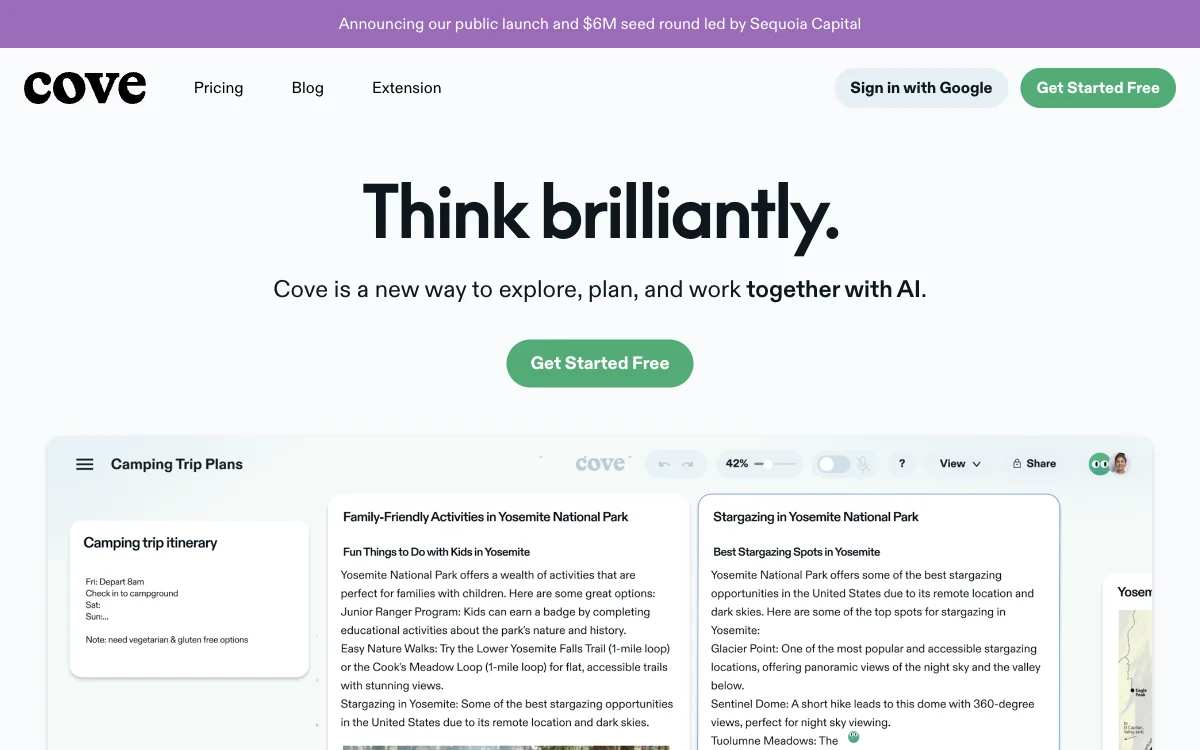 Cove: Your AI Collaborator for Enhanced Work and Creativity