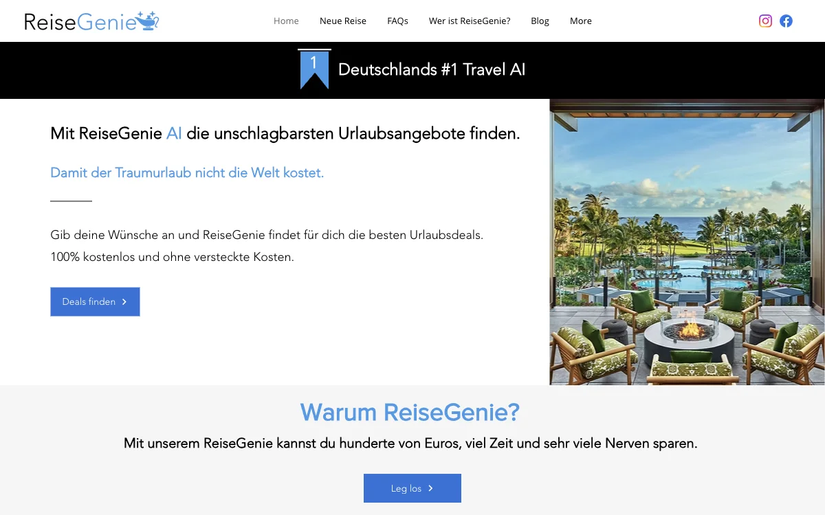 ReiseGenie AI：助您找到最划算的度假方案