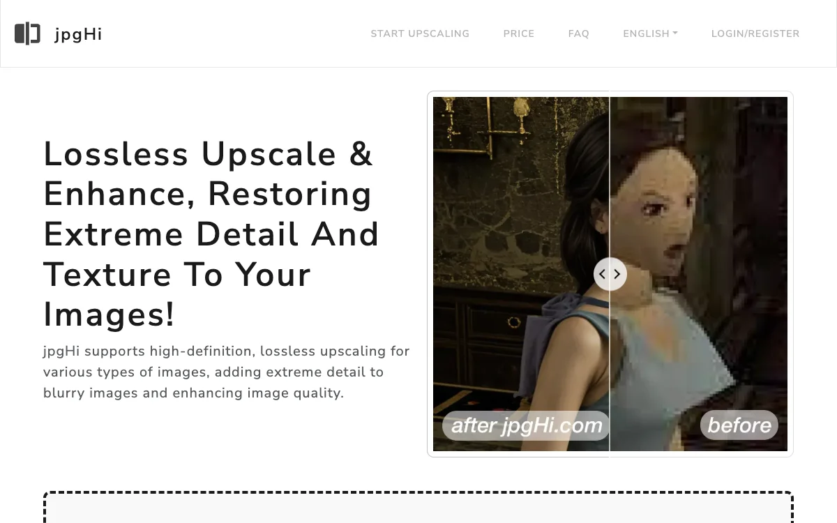 jpgHi: Lossless Upscale & Enhance Your Images with AI
