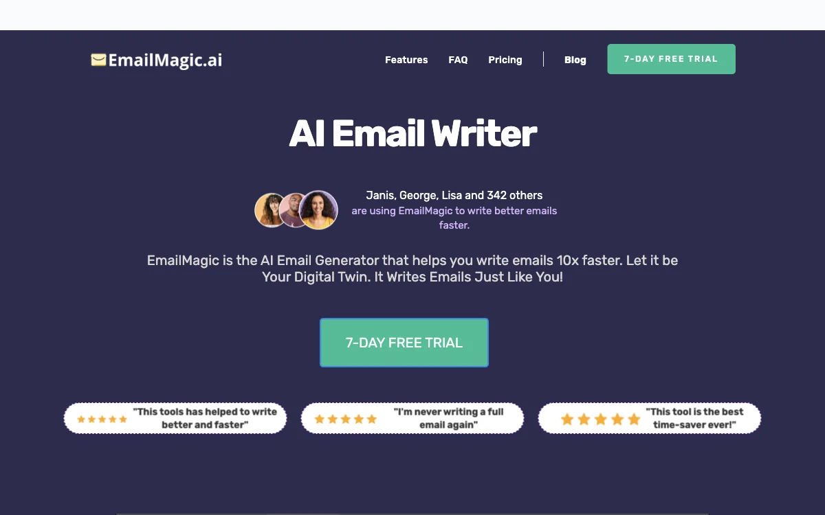 EmailMagic AI: Write Emails 10x Faster with Your Digital Twin