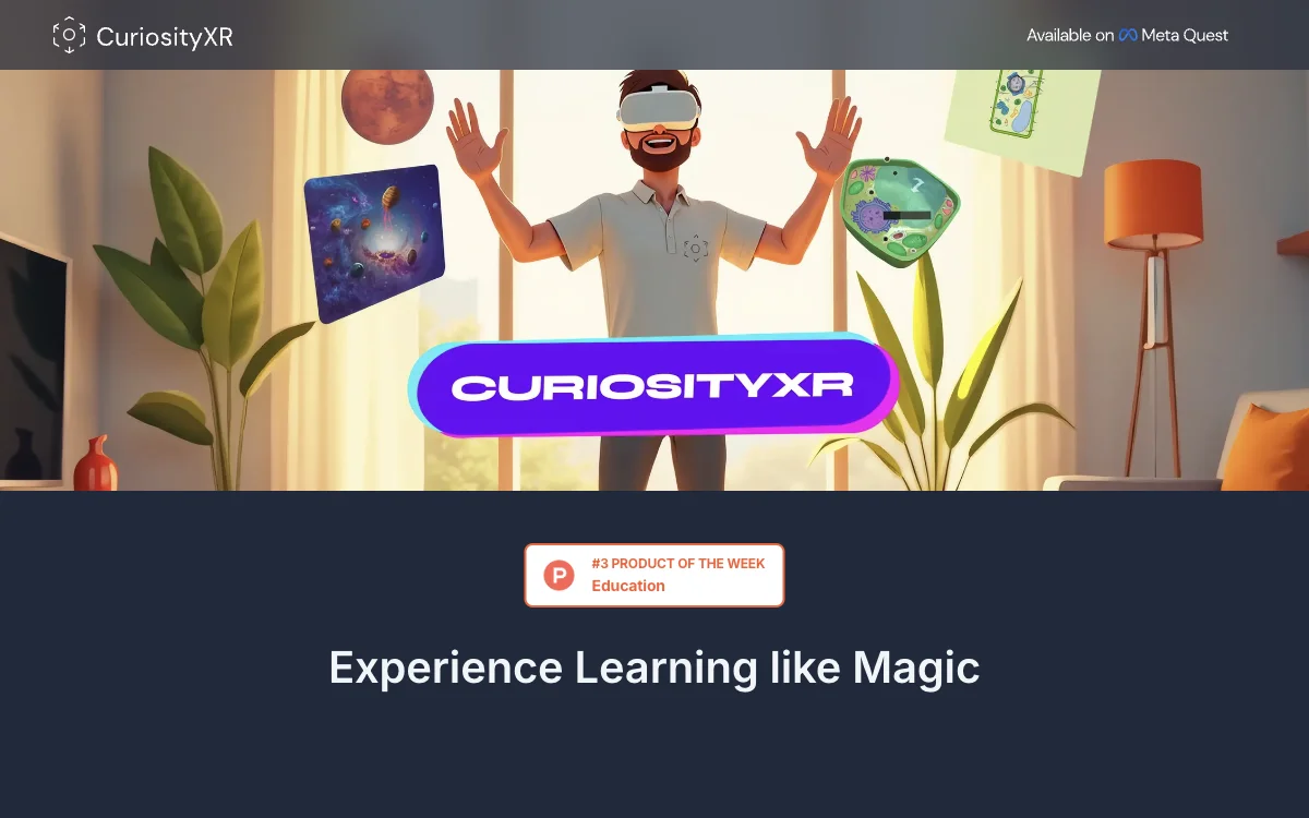 CuriosityXR: Revolutionize Your Learning with Active Immersion and 1M+ 3D Models