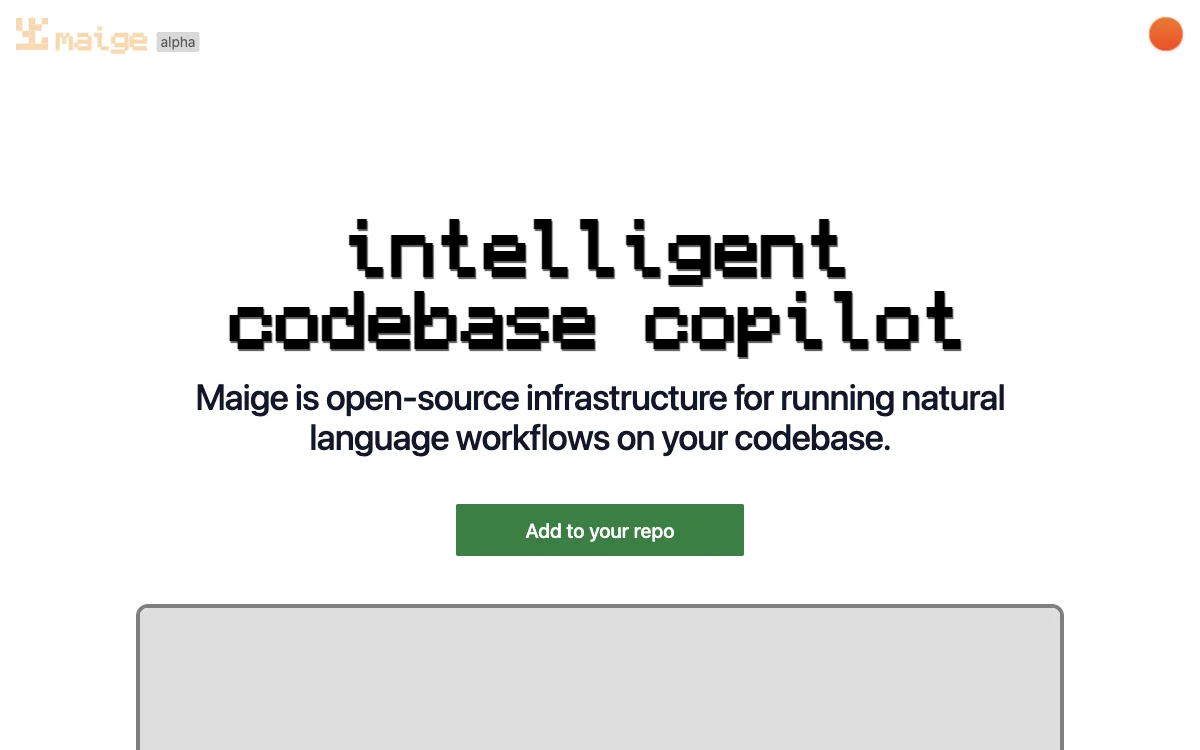 Maige: Your AI Codebase Copilot for Streamlined Workflows