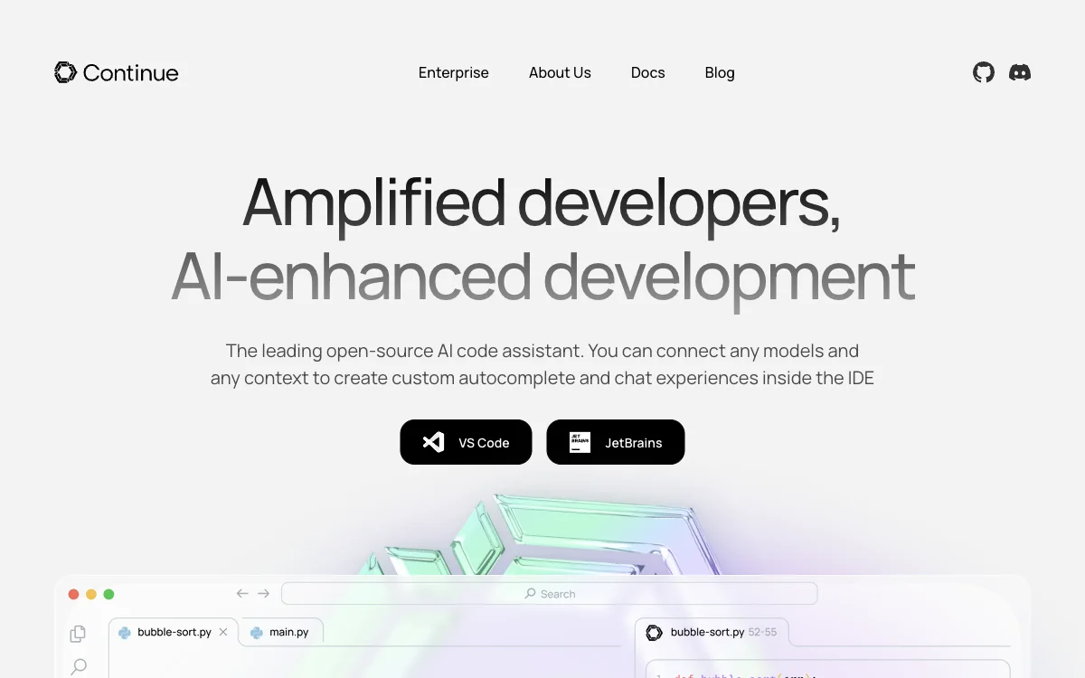 Continue：开源 AI 代码助手，提升开发效率