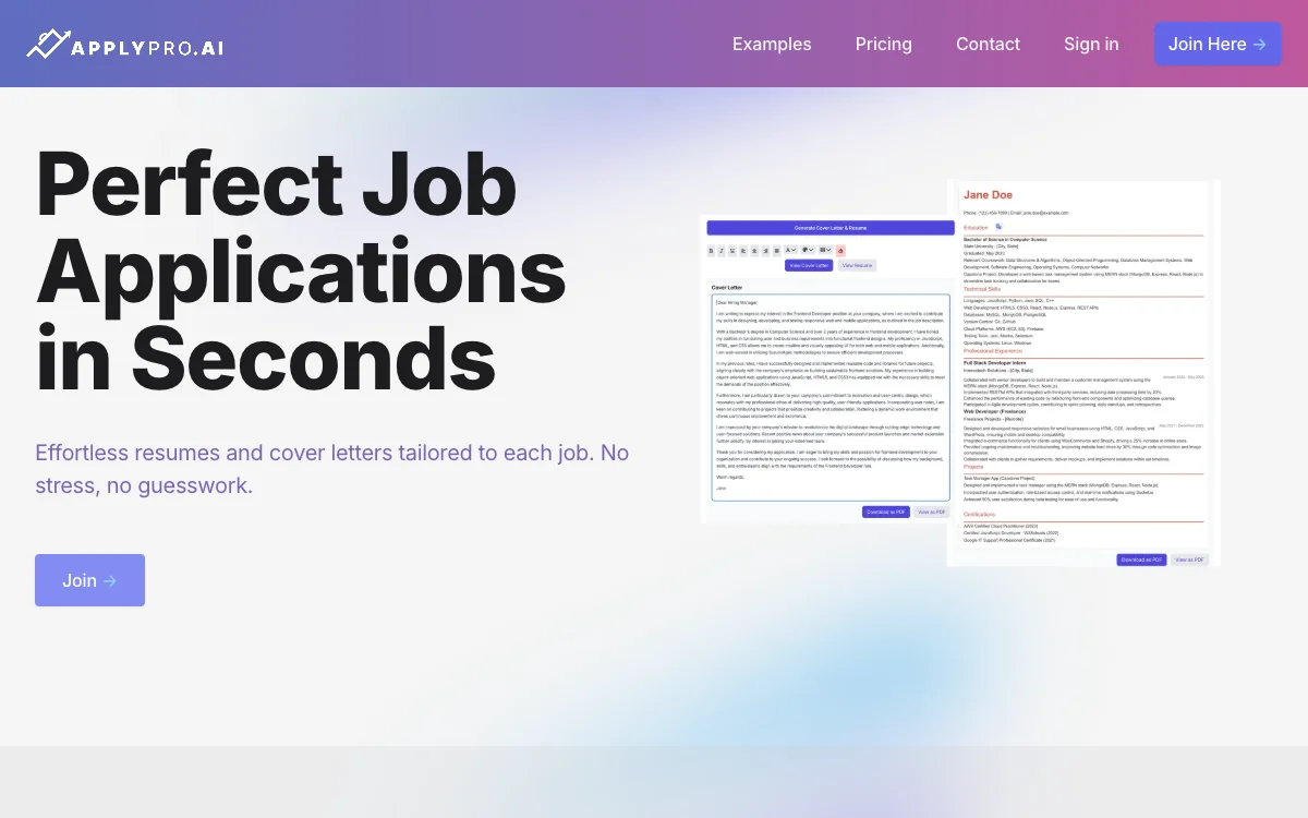 ApplyPro: Simplify Your Job Applications with AI