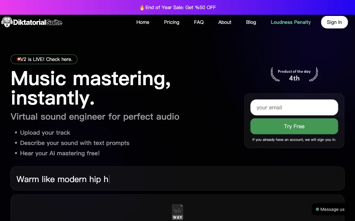 DIKTATORIAL Suite: The Ultimate AI Music Mastering Tool for Professional Audio