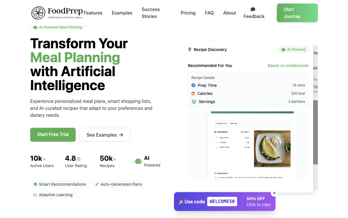 Personalized AI Meal Planning with FoodPrep