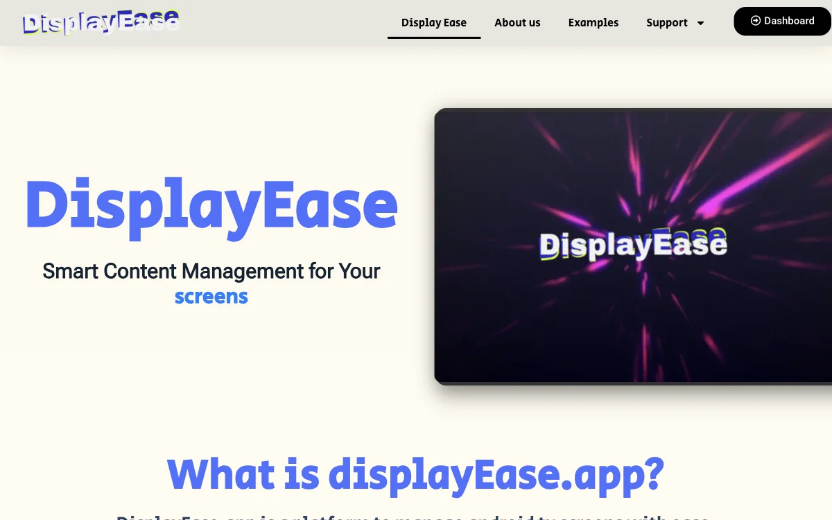 DisplayEase：为您的屏幕提供智能内容管理