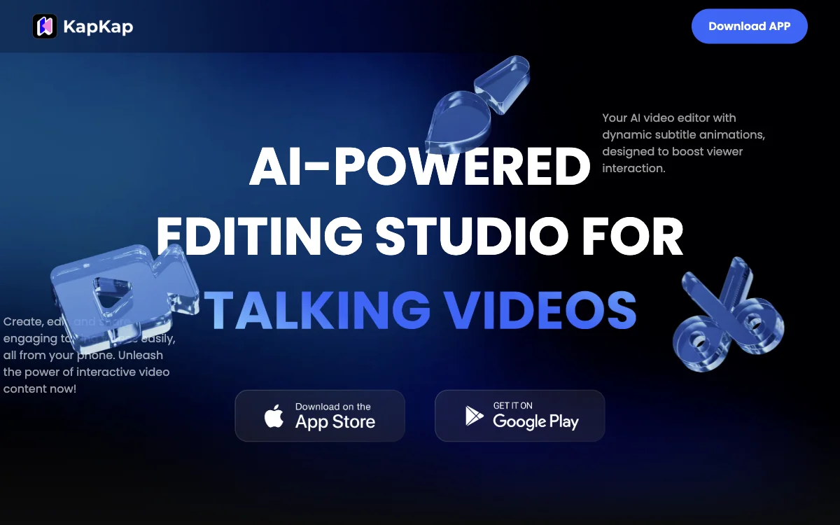 KapKap: The AI Video Editor for Engaging Talking Videos