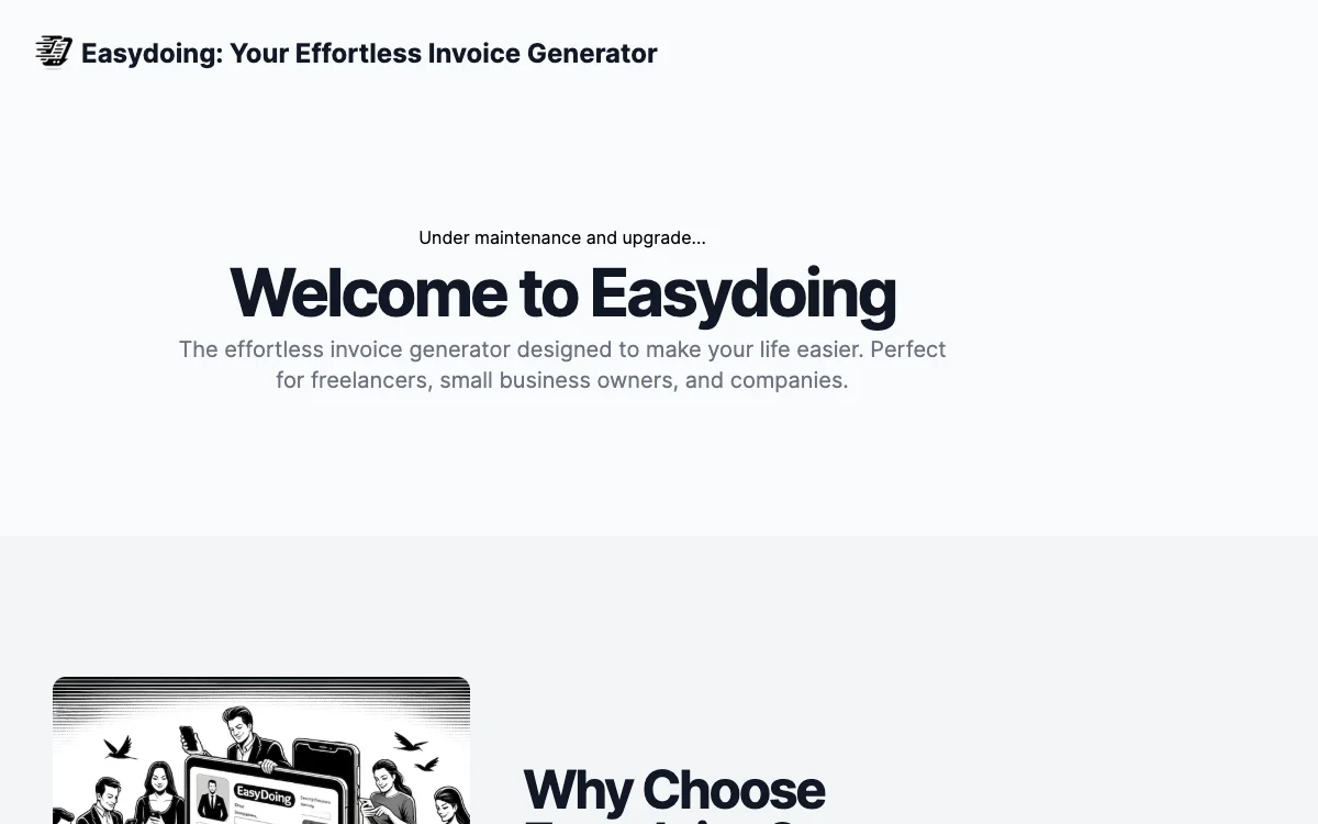 Easydoing: Máy Tạo Hóa Đơn Dễ Dàng