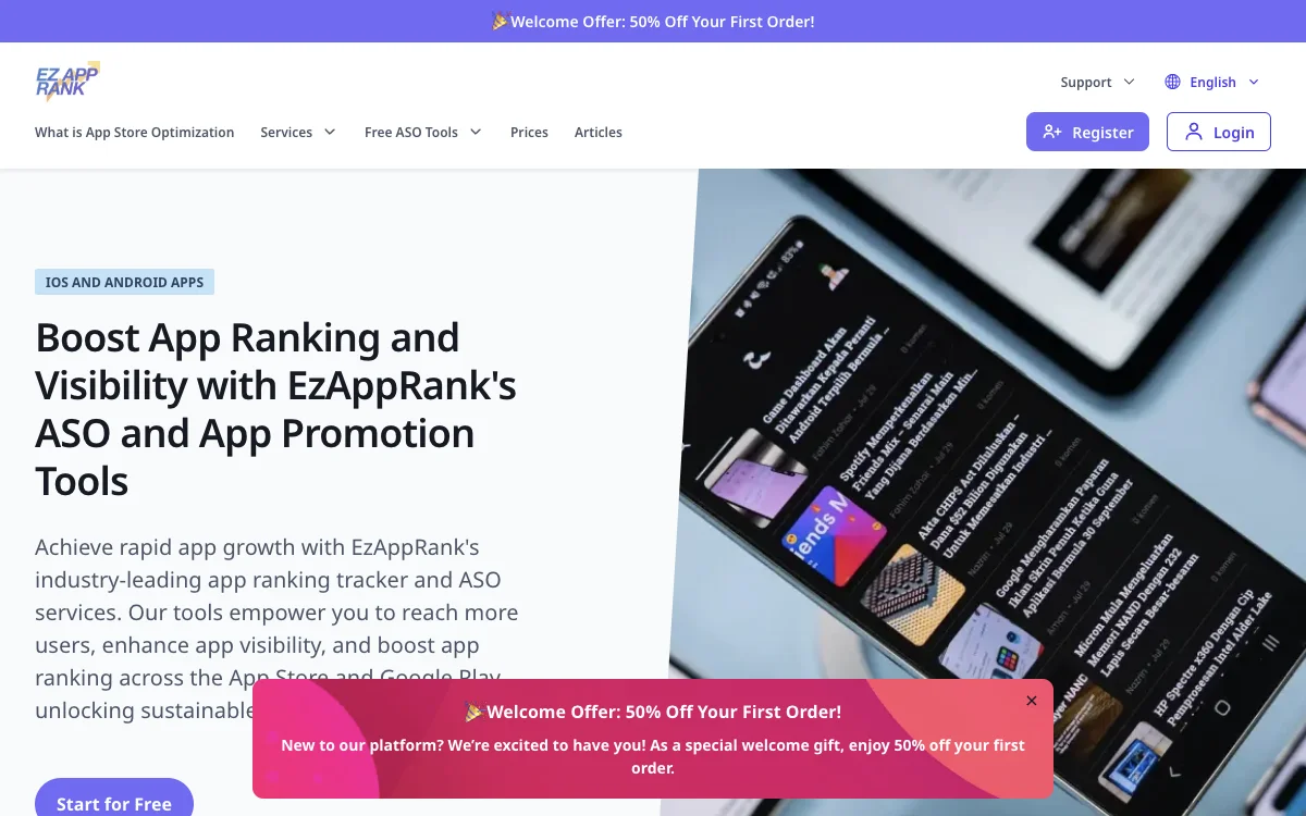 EzAppRank: Boost Your App Ranking and Achieve Sustainable Growth