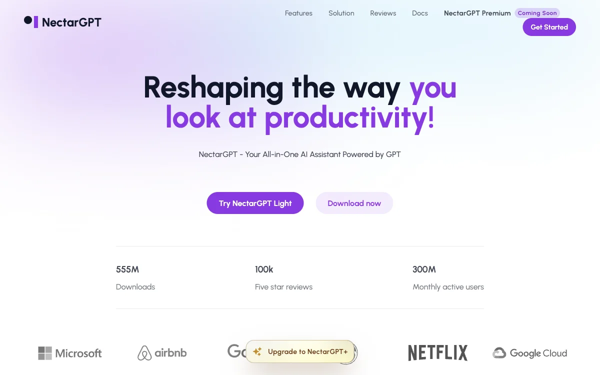 NectarGPT: Enhancing Productivity with Advanced AI Features