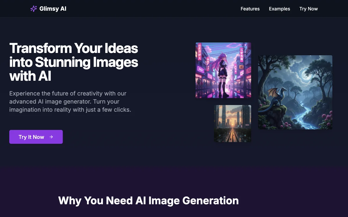 Glimsy AI: Unleashing Creativity with AI Image Generation