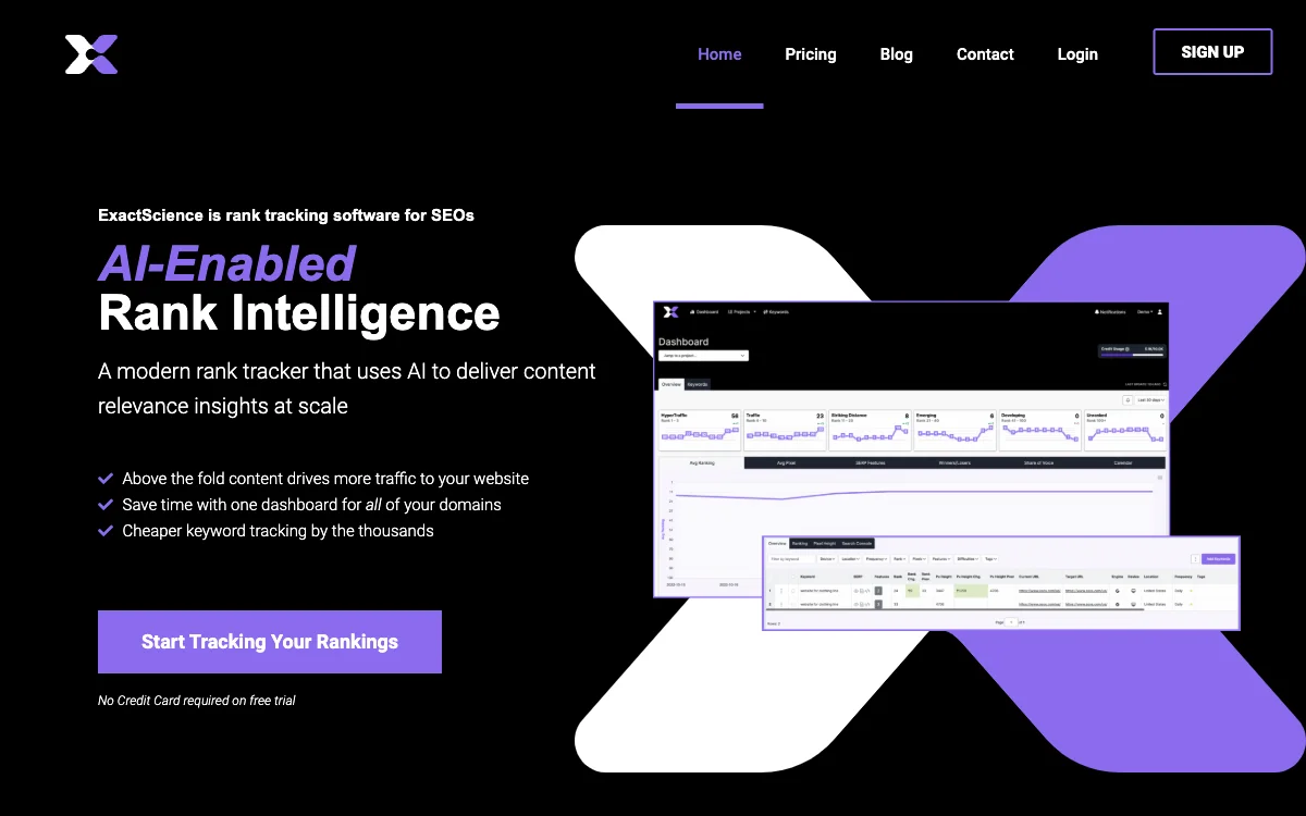 ExactScience: AI-Powered Rank Tracking for SEO Success