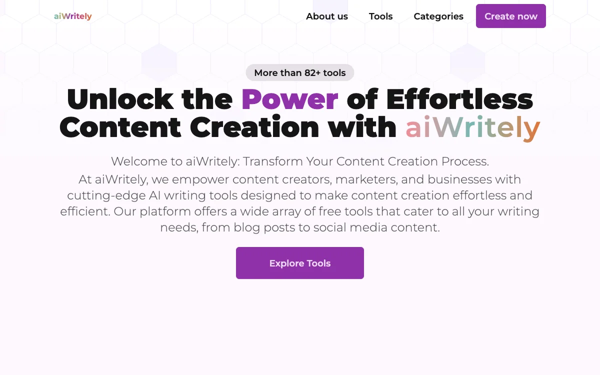 Effortless Content Creation with aiWritely: Your All-in-One AI Writing Tools Platform