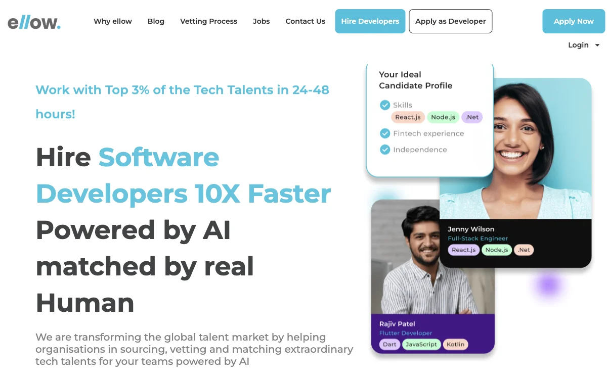 Ellow: AI-Powered Hiring Platform for Top Tech Talents