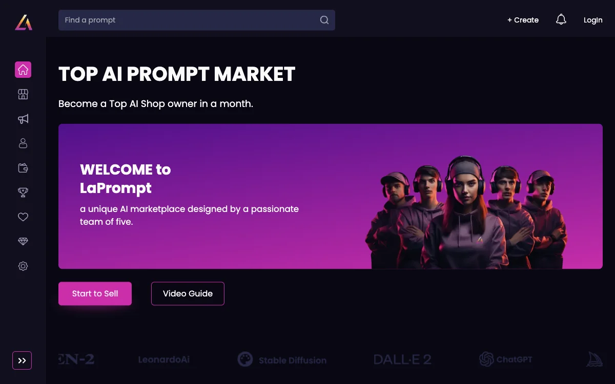 LaPrompt - 助力您的 AI 业务发展的市场