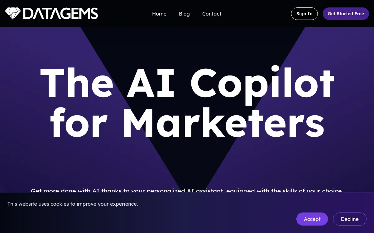 DataGems: Empowering Marketers with AI