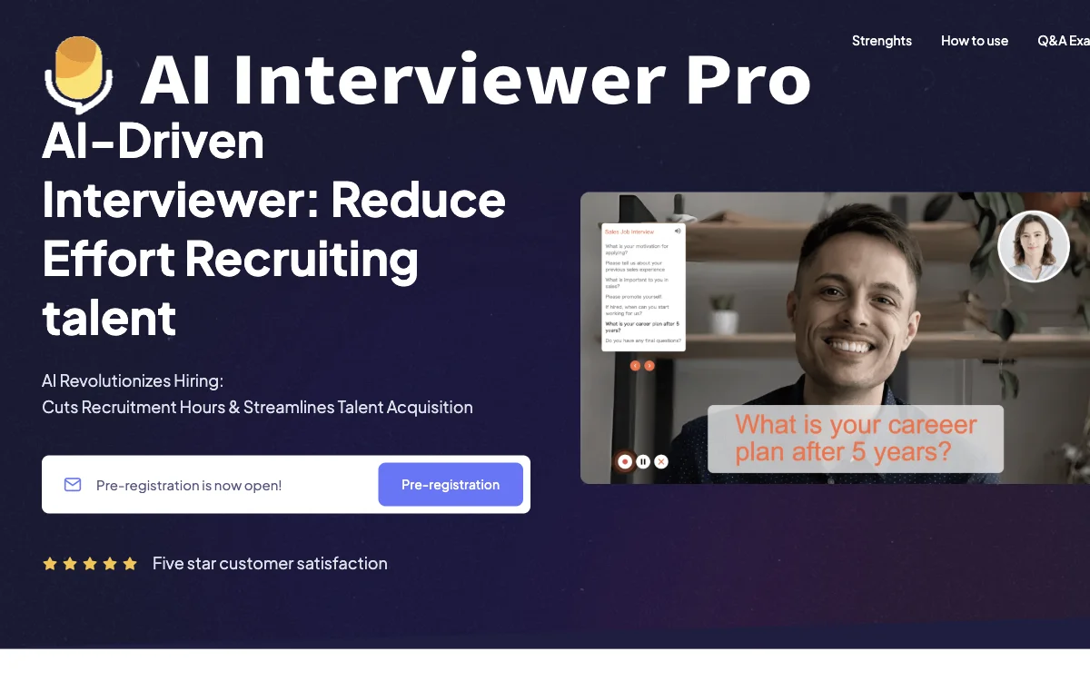 AI Interviewer Pro: Cut Recruitment Hours & Streamline Talent Acquisition