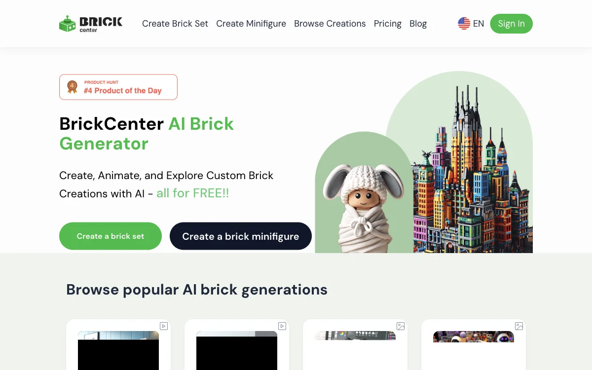 AI Brick Generator – Create, Animate, and Explore Custom Brick Sets and Minifigures | BrickCenter