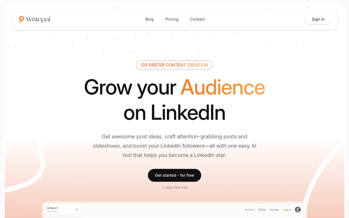 Writepal: Boost Your LinkedIn Audience with AI-Powered Content Creation