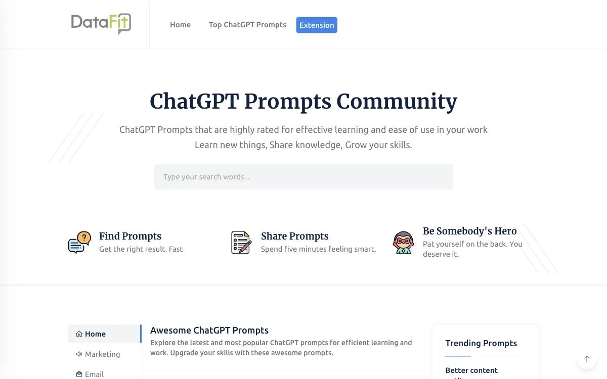 Datafitai: Unlock the Power of Top Rated ChatGPT Prompts