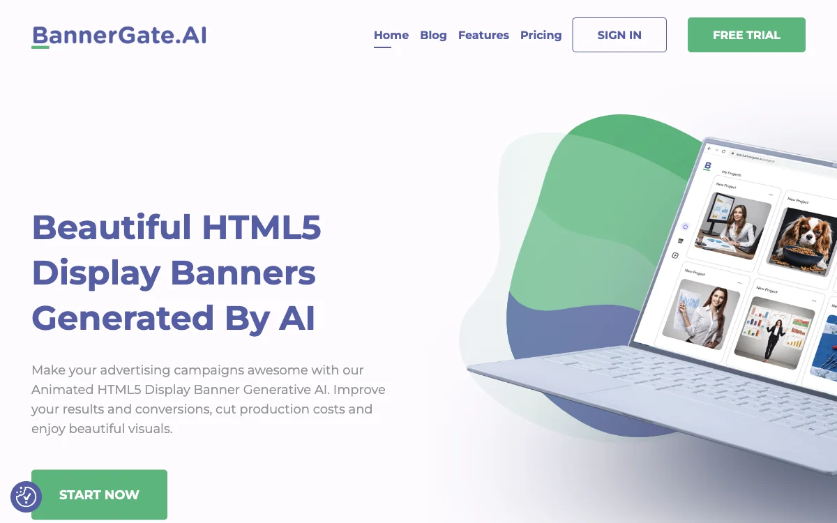 BannerGate AI | Create Beautiful Animated HTML5 Display Banners with AI