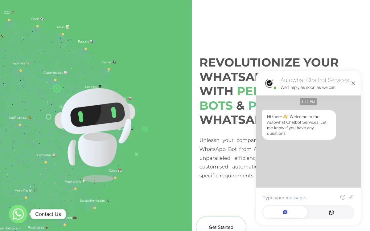 Autowhat Chatbot Services | WhatsApp 机器人解决方案