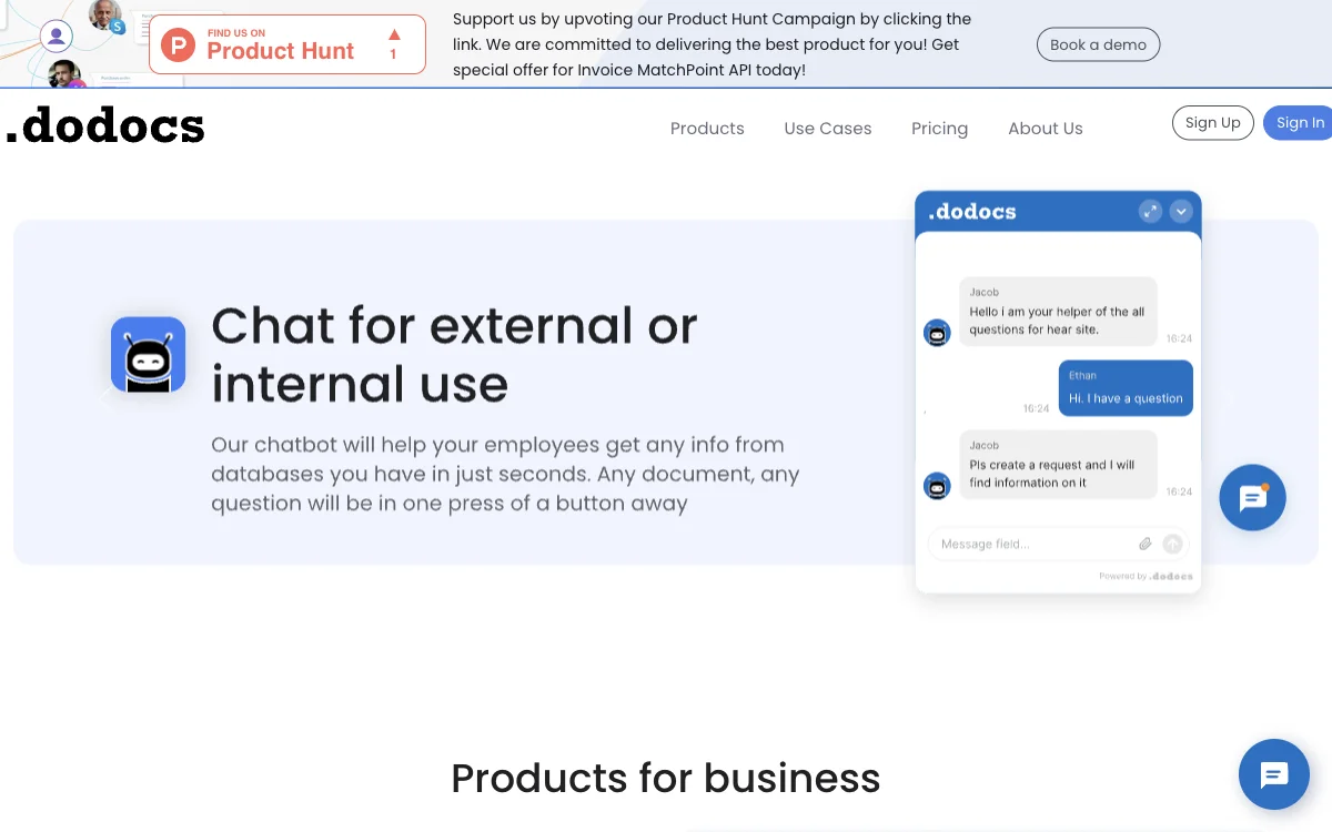dodocs.ai: Streamline Your Business with AI-Powered Data Processing and Chatbot Services